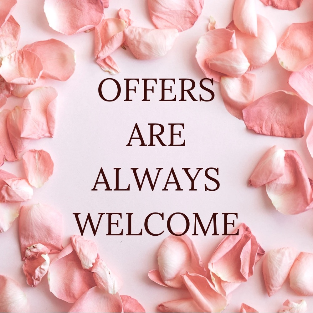 Reasonable Offers Are Always Welcome 🤍Let’s Work Together To Make It Happen 💗